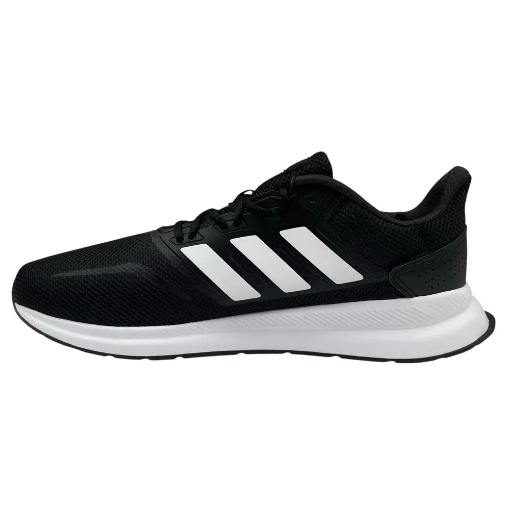 Adidas Men Runfalcon Athletic Running Shoe Size 12 Black White Comfort  Sneakers
